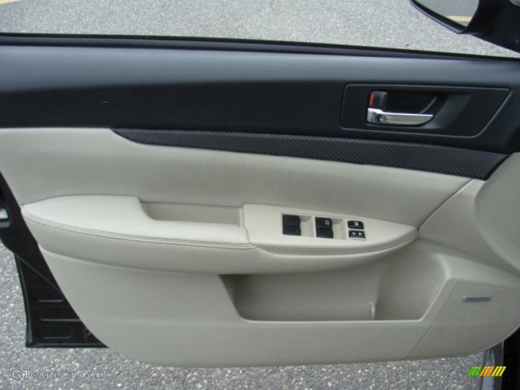 2010 Subaru Legacy 2.5 GT Limited Sedan Warm Ivory Door Panel Photo #74511776