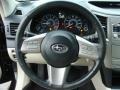 2010 Subaru Legacy Warm Ivory Interior Steering Wheel Photo