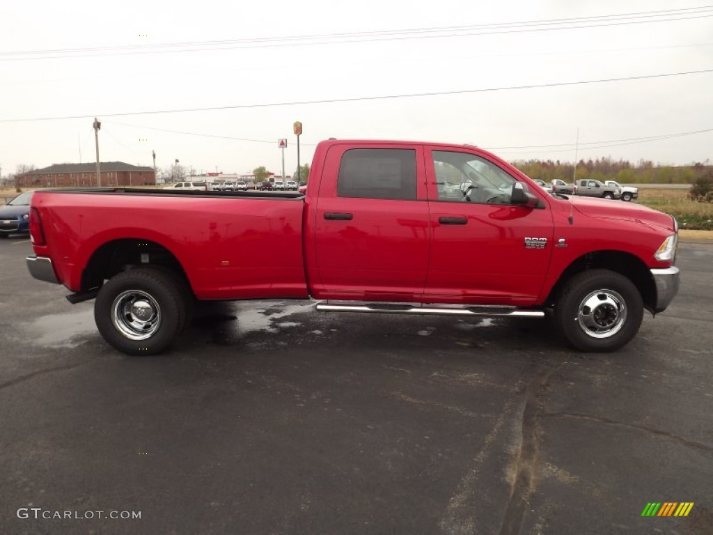Flame Red 2012 Dodge Ram 3500 HD ST Crew Cab 4x4 Dually Exterior Photo #74512079