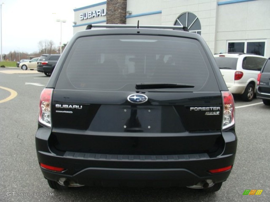 2010 Forester 2.5 X - Obsidian Black Pearl / Black photo #5