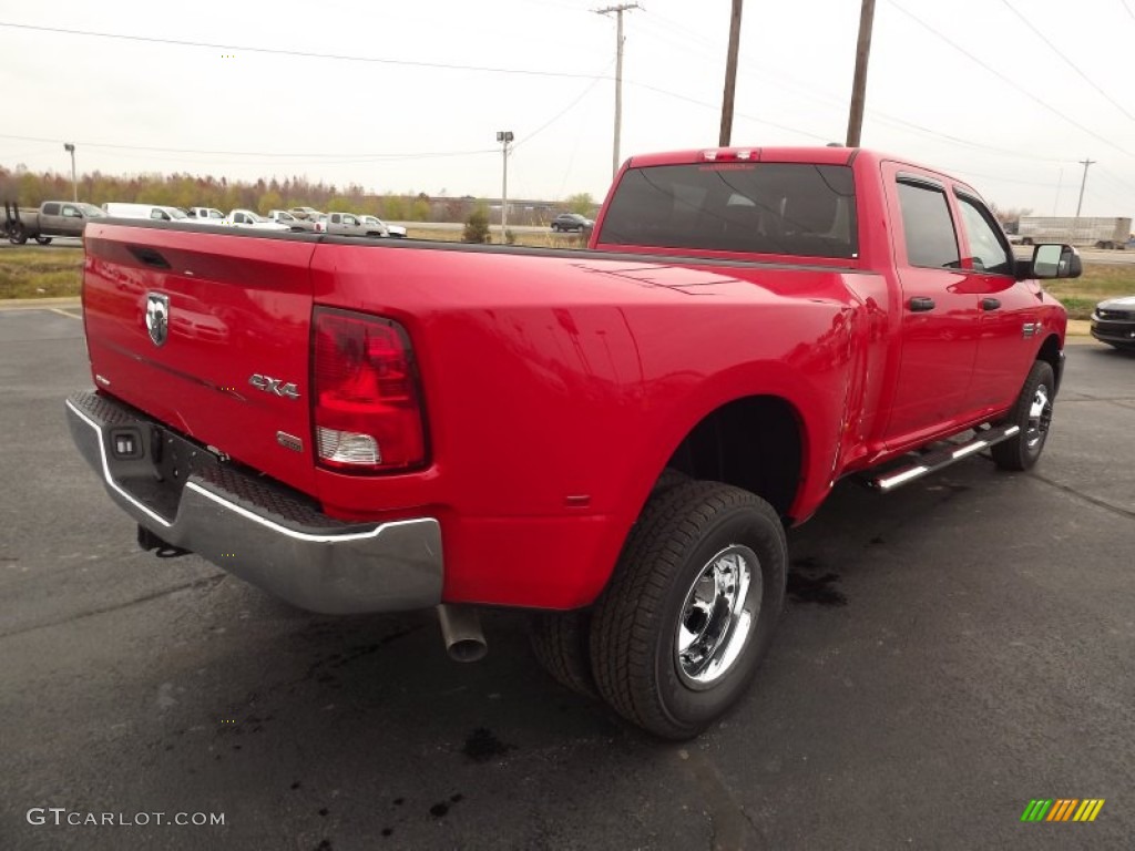 2012 Ram 3500 HD ST Crew Cab 4x4 Dually - Flame Red / Dark Slate/Medium Graystone photo #5