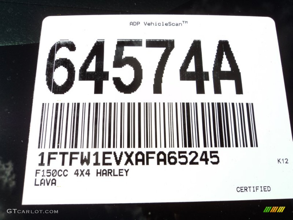 2010 F150 Harley-Davidson SuperCrew 4x4 - Lava Red Metallic / Harley Davidson Lava Red/Black photo #39