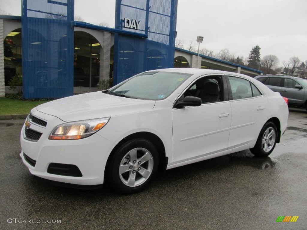 2013 Malibu LS - Summit White / Jet Black/Titanium photo #1