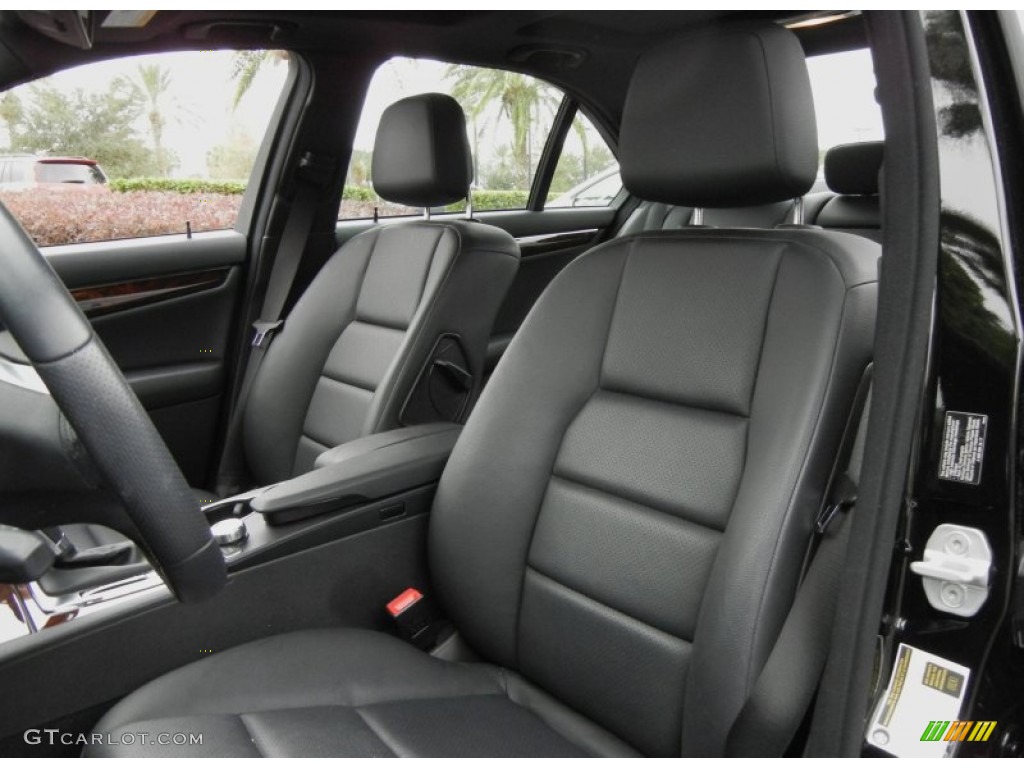 Black Interior 2012 Mercedes-Benz C 250 Sport Photo #74515265