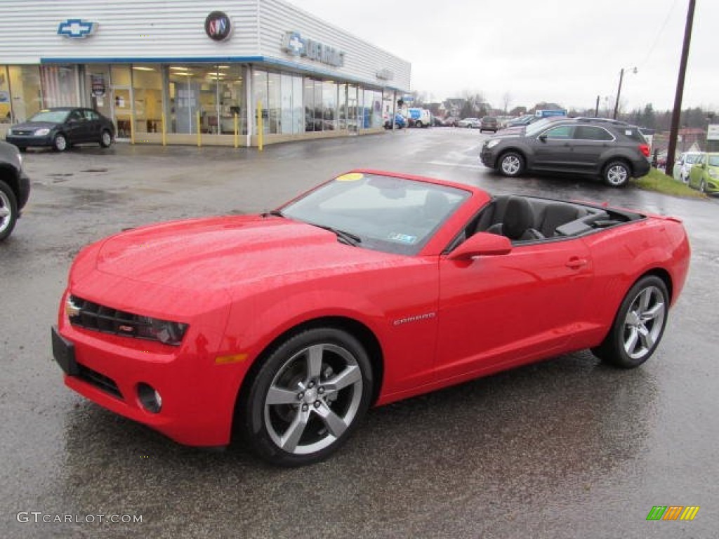 2012 Camaro LT/RS Convertible - Victory Red / Black photo #1