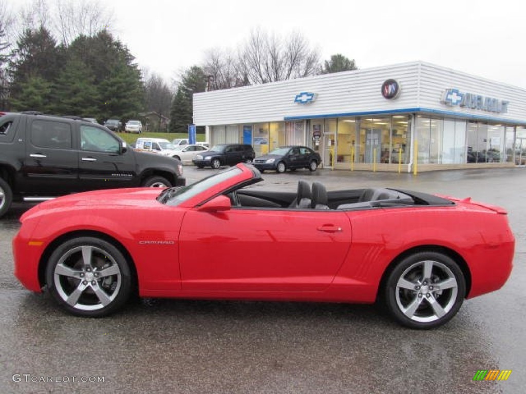 2012 Camaro LT/RS Convertible - Victory Red / Black photo #2