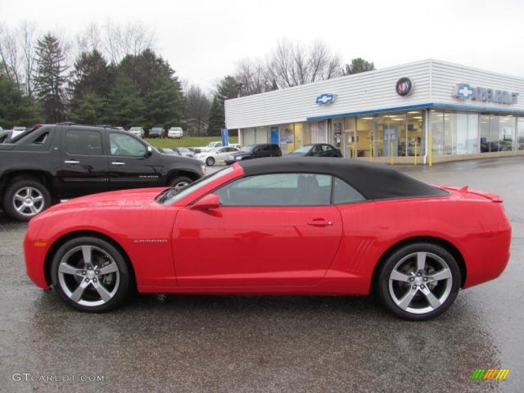 2012 Camaro LT/RS Convertible - Victory Red / Black photo #6