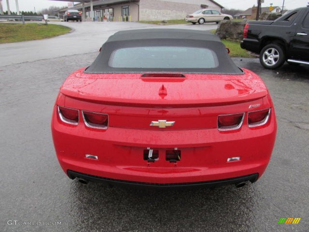 2012 Camaro LT/RS Convertible - Victory Red / Black photo #10
