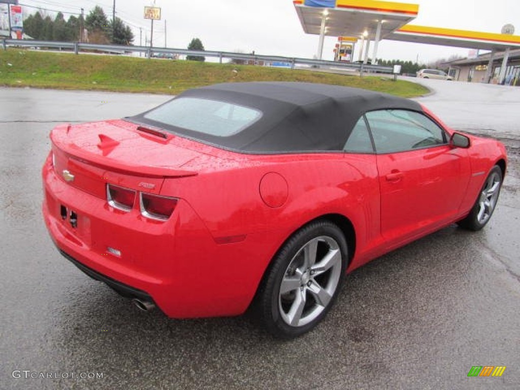 2012 Camaro LT/RS Convertible - Victory Red / Black photo #11