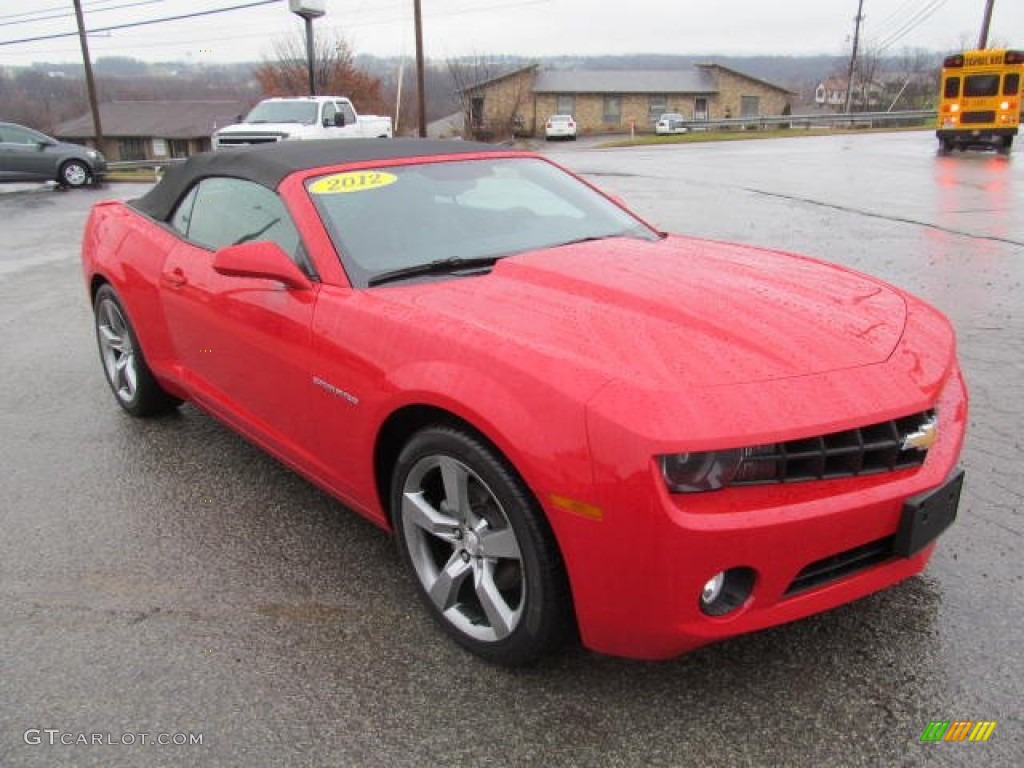 2012 Camaro LT/RS Convertible - Victory Red / Black photo #13