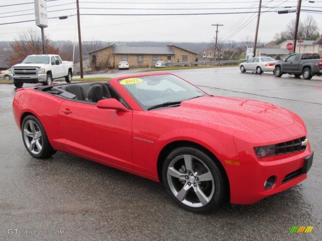 2012 Camaro LT/RS Convertible - Victory Red / Black photo #14