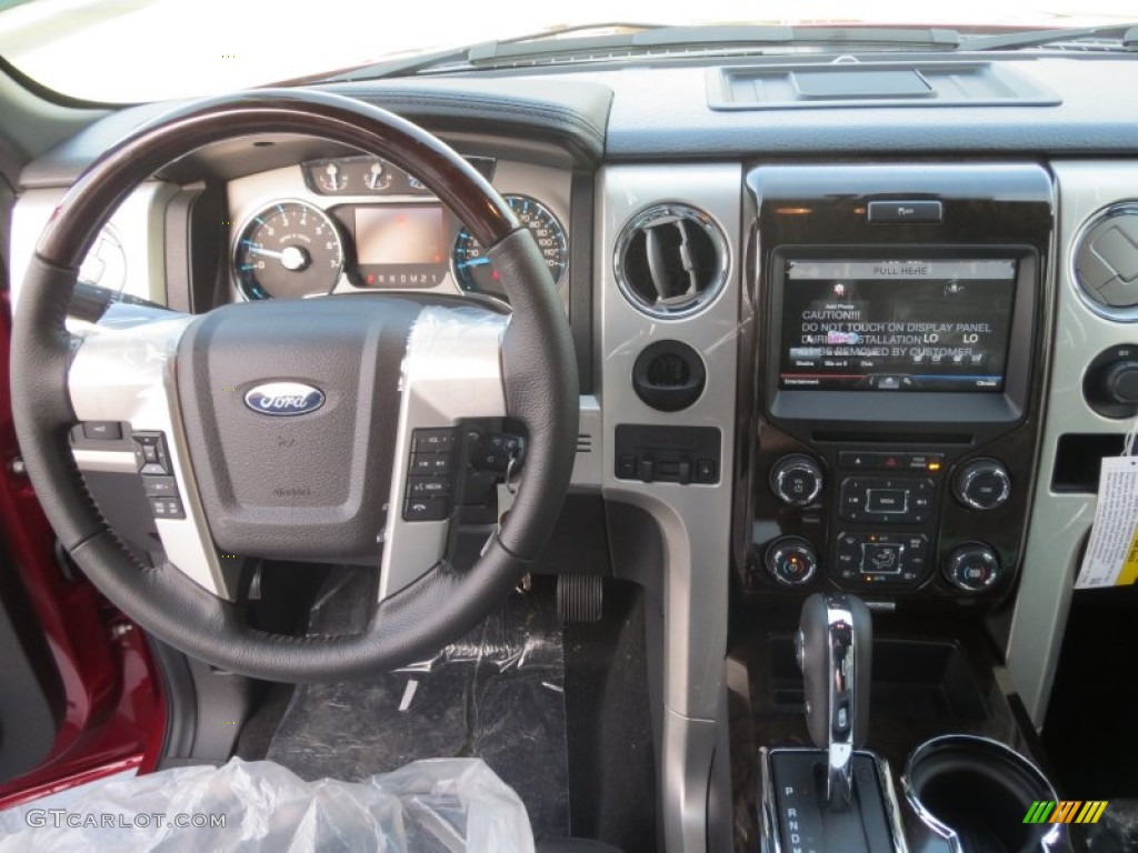 2013 Ford F150 Platinum SuperCrew Black Dashboard Photo #74517632