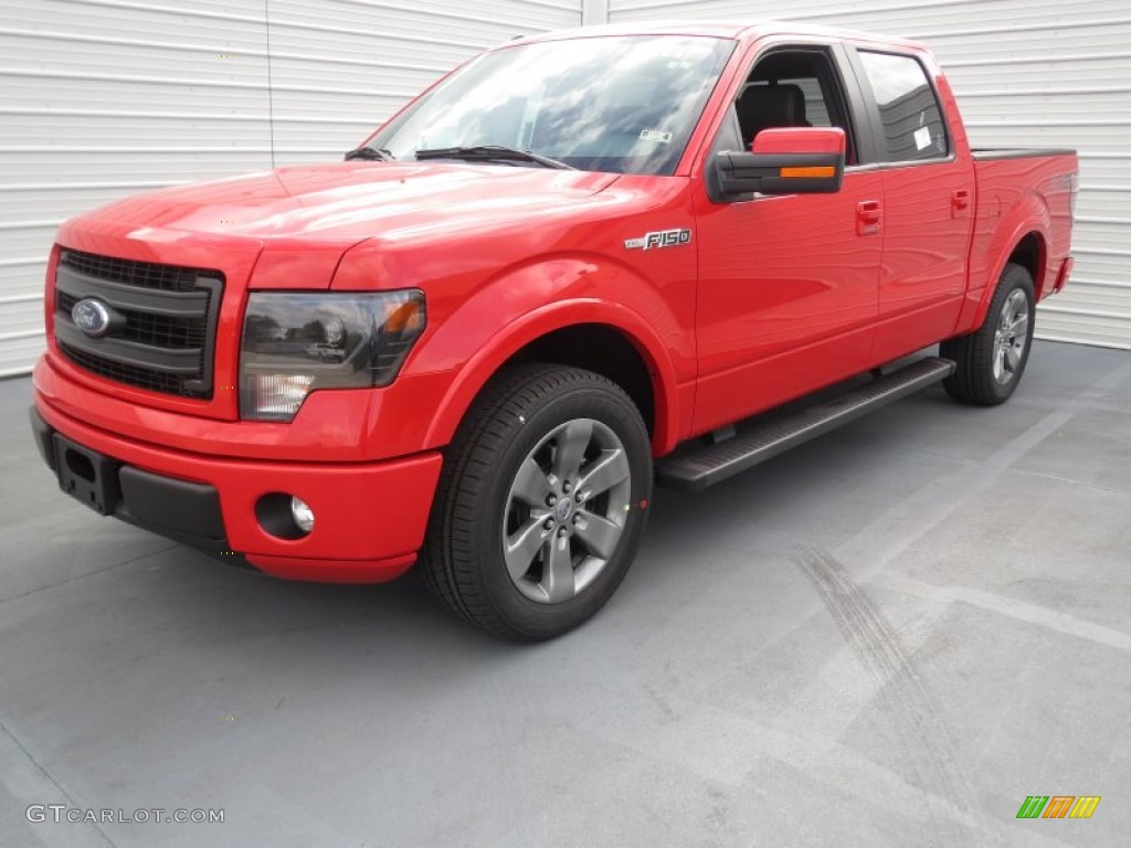 Race Red 2013 Ford F150 FX2 SuperCrew Exterior Photo #74517923