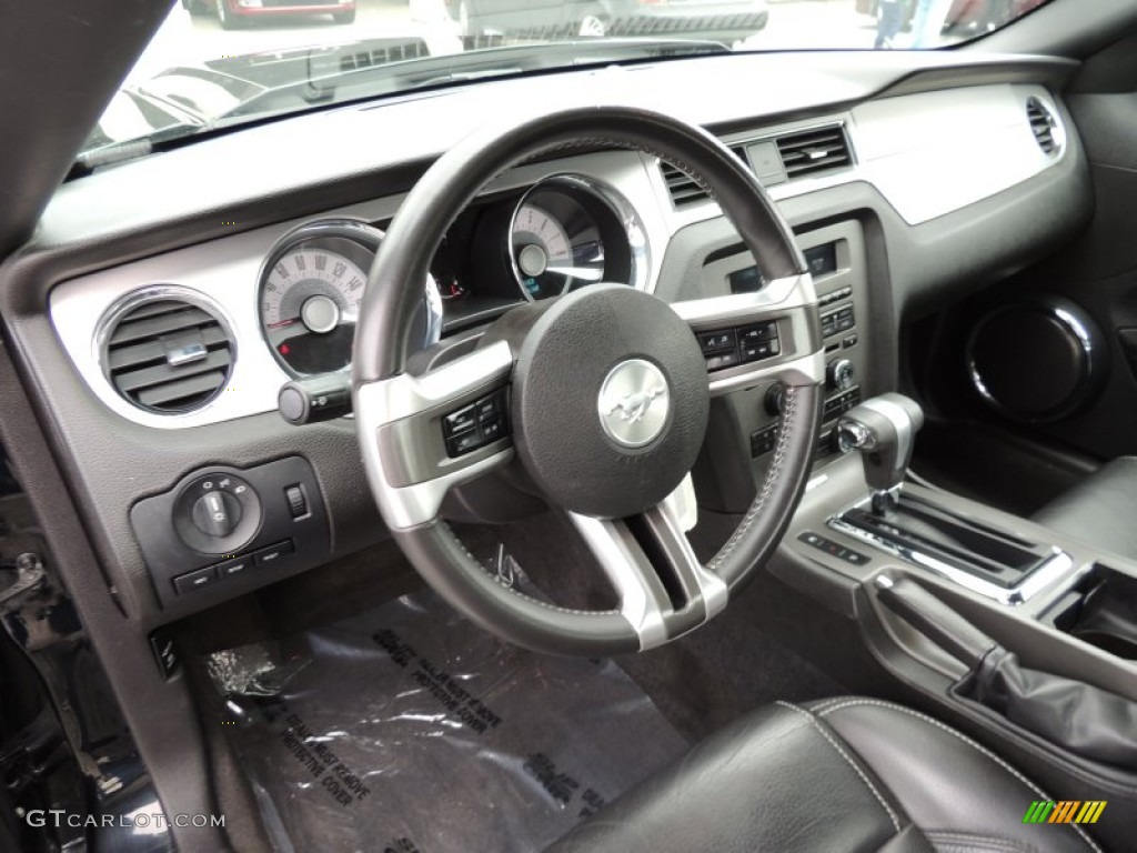 Charcoal Black Interior 2011 Ford Mustang V6 Premium Coupe Photo #74518067