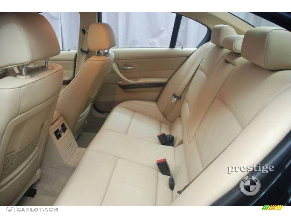 2009 3 Series 328xi Sedan - Jet Black / Beige photo #12