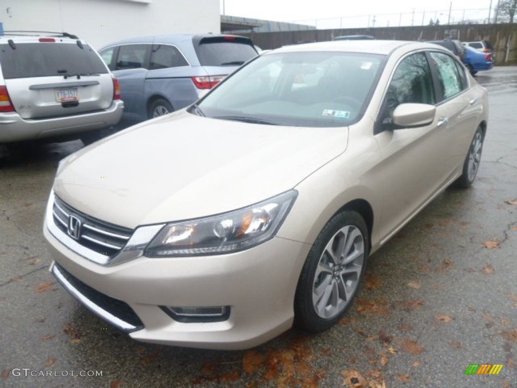 Champagne Frost Pearl 2013 Honda Accord Sport Sedan Exterior Photo #74518358