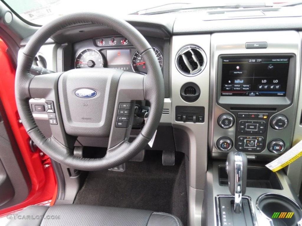 2013 Ford F150 FX2 SuperCrew Black Dashboard Photo #74518376
