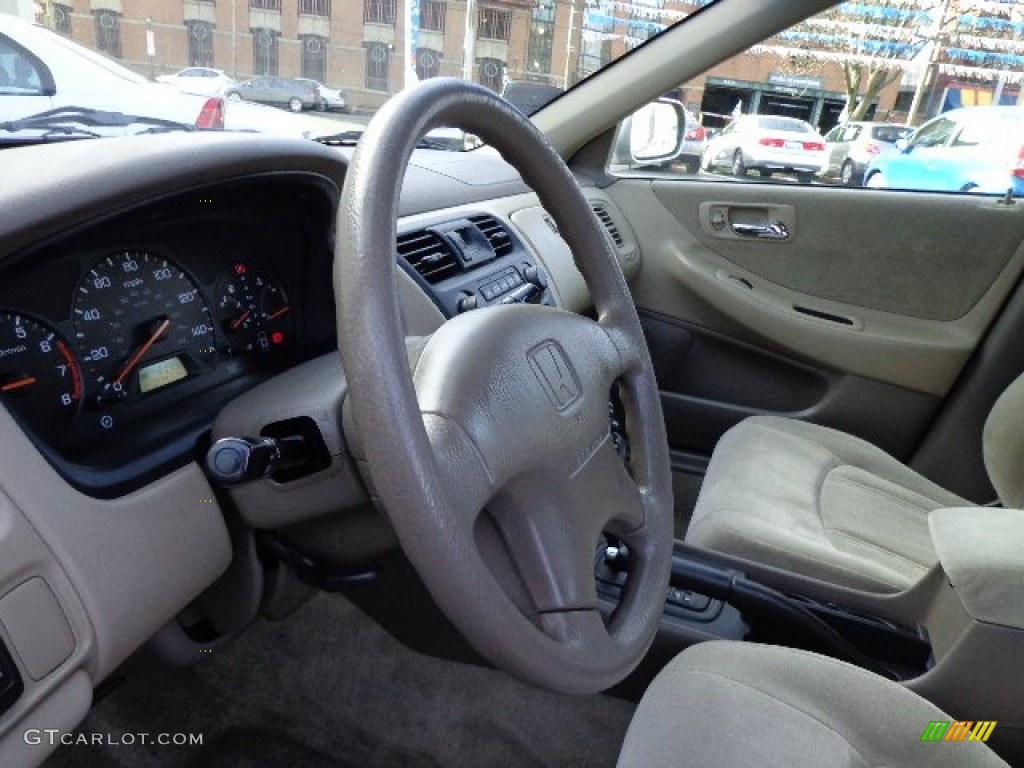 1999 Accord LX Sedan - Satin Silver Metallic / Tan photo #7