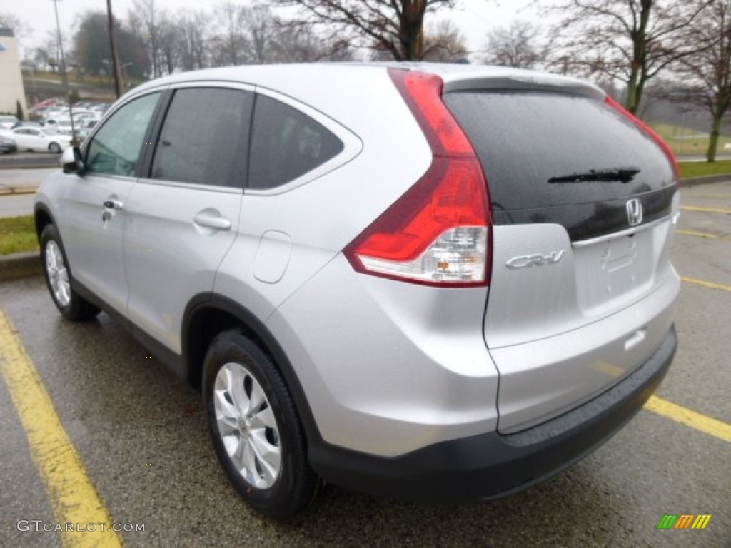 2013 CR-V EX AWD - Alabaster Silver Metallic / Gray photo #2
