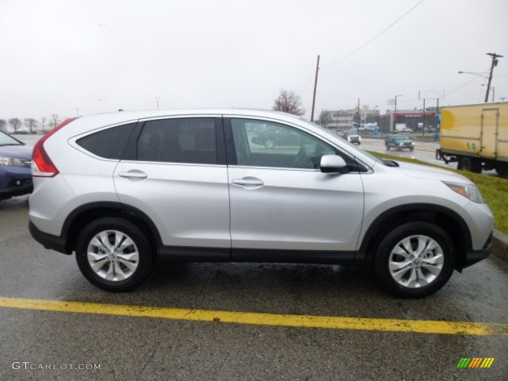 2013 CR-V EX AWD - Alabaster Silver Metallic / Gray photo #5