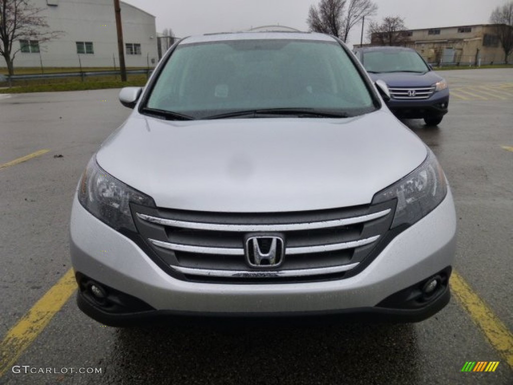 2013 CR-V EX AWD - Alabaster Silver Metallic / Gray photo #7