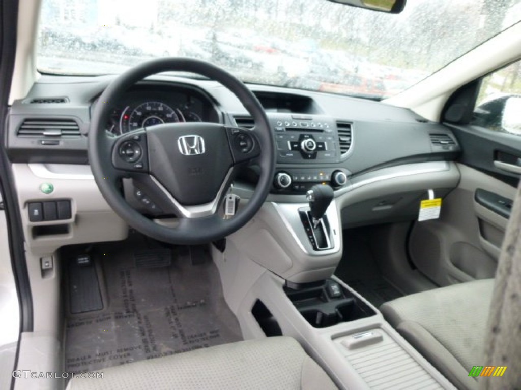 2013 CR-V EX AWD - Alabaster Silver Metallic / Gray photo #12