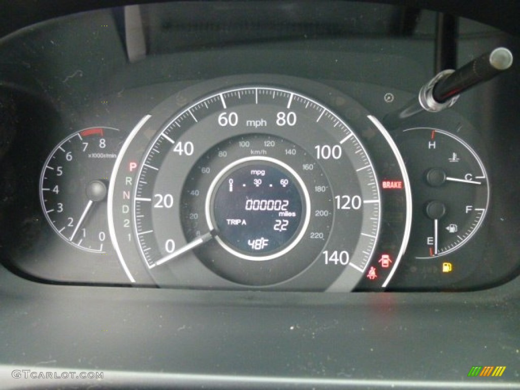 2013 CR-V EX AWD - Alabaster Silver Metallic / Gray photo #19
