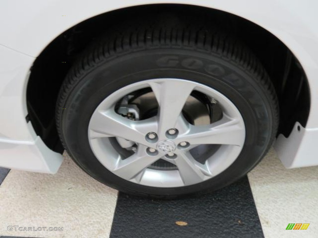 2013 Corolla S - Super White / Dark Charcoal photo #4
