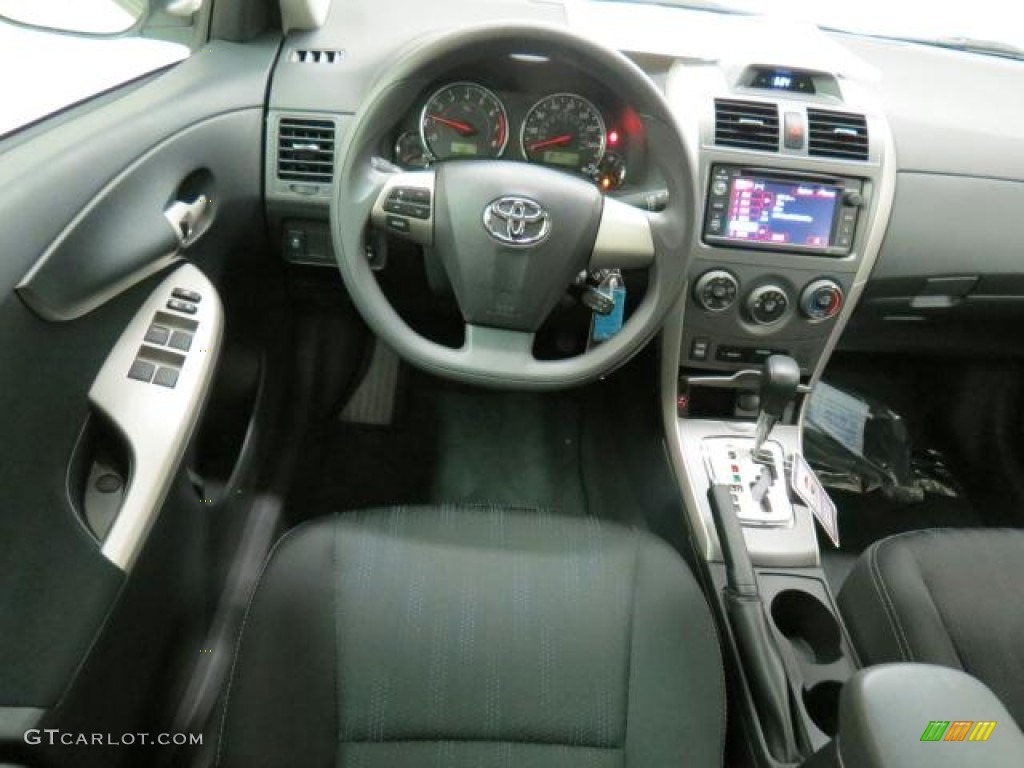 2013 Corolla S - Super White / Dark Charcoal photo #5