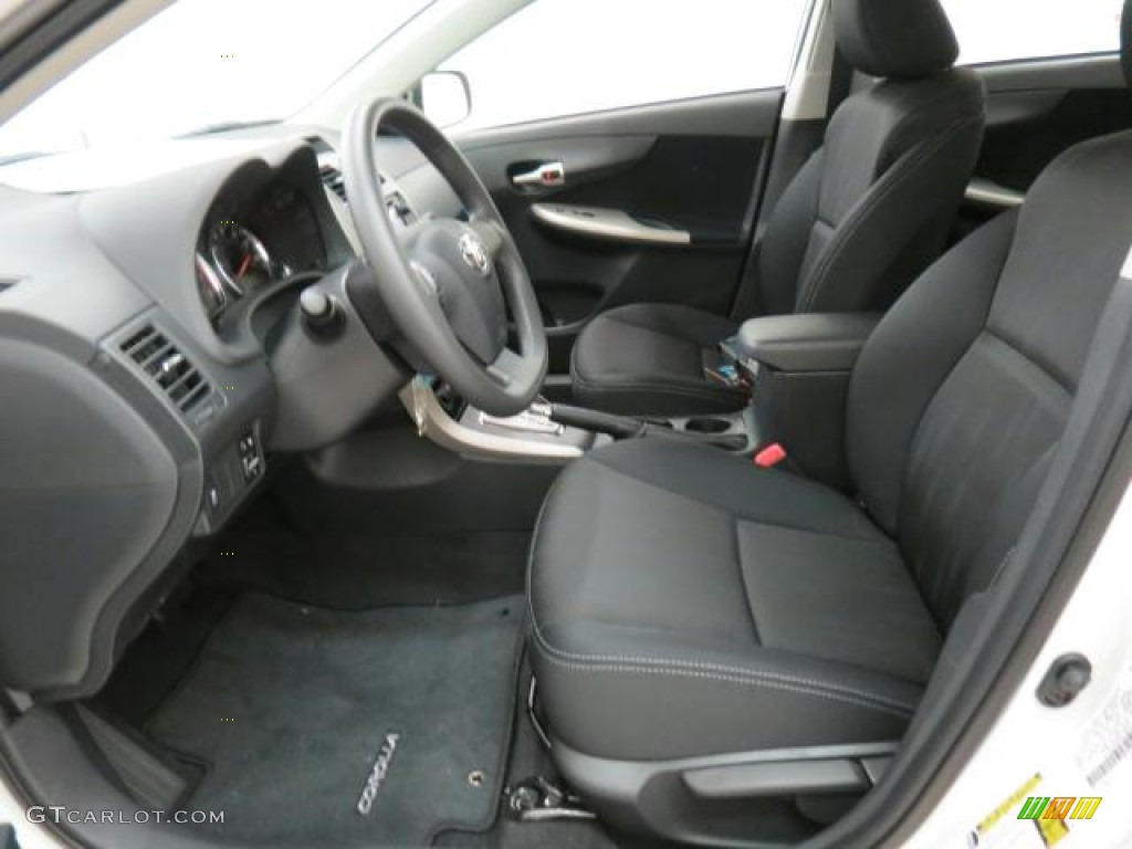 2013 Corolla S - Super White / Dark Charcoal photo #8