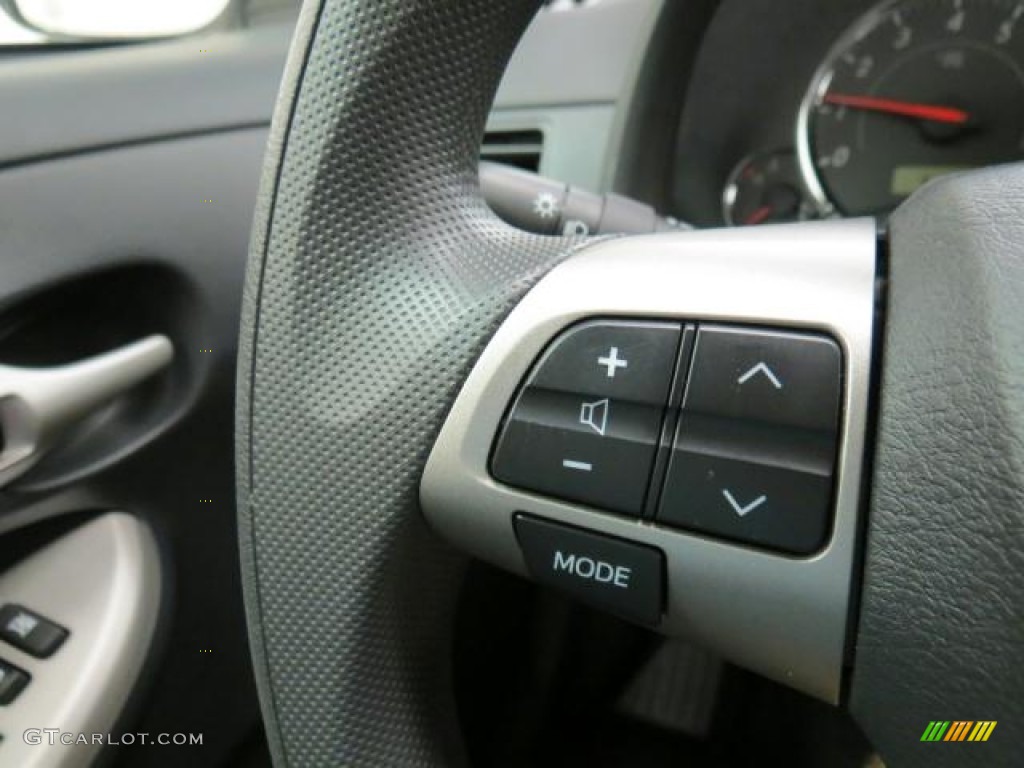 2013 Corolla S - Super White / Dark Charcoal photo #14