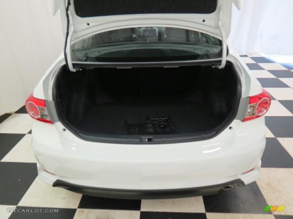 2013 Corolla S - Super White / Dark Charcoal photo #15