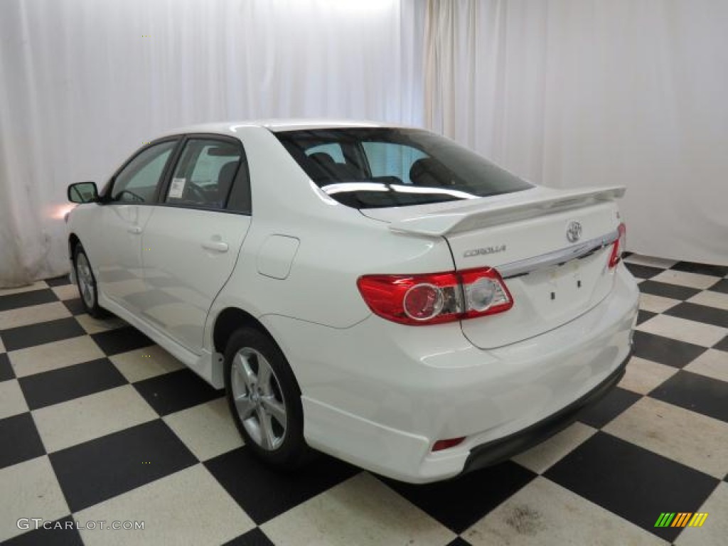 2013 Corolla S - Super White / Dark Charcoal photo #18