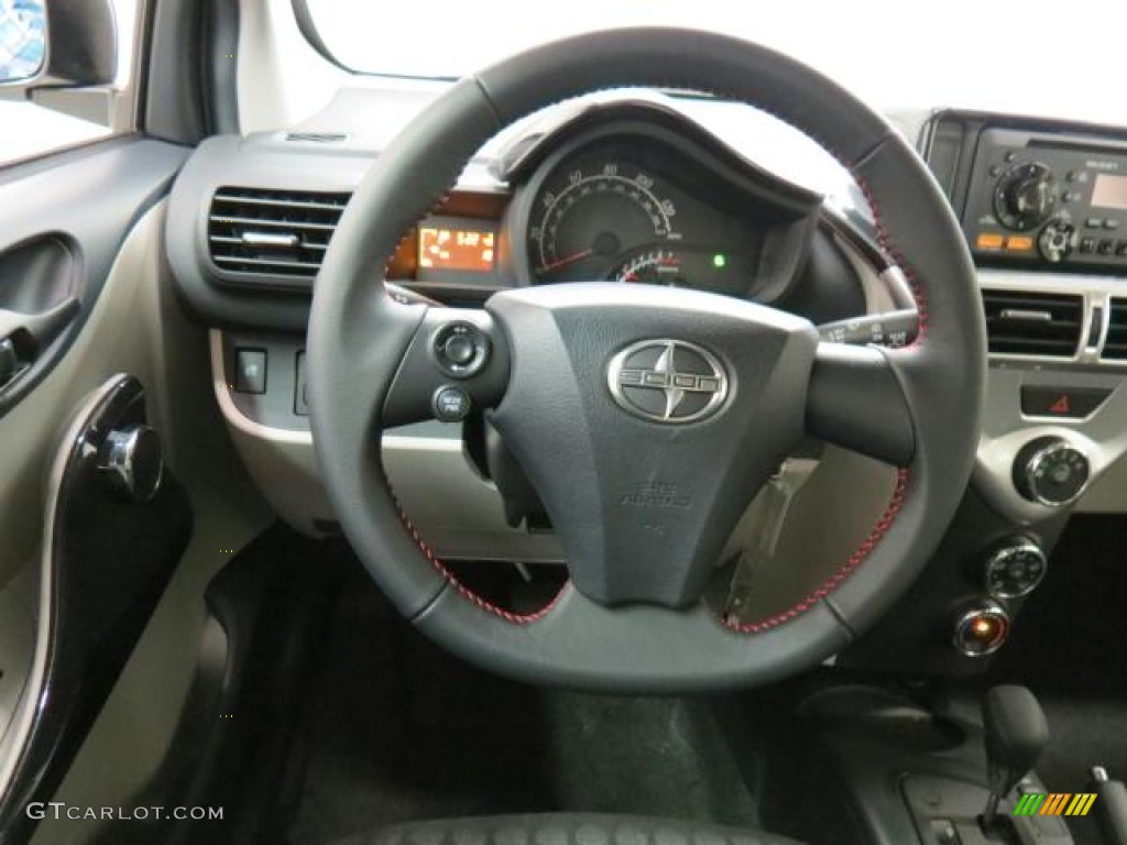 2013 Scion iQ Standard iQ Model Dark Charcoal Steering Wheel Photo #74523564