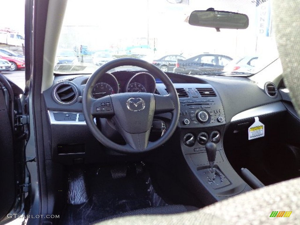 2013 Mazda MAZDA3 i SV 4 Door Black Dashboard Photo #74523878