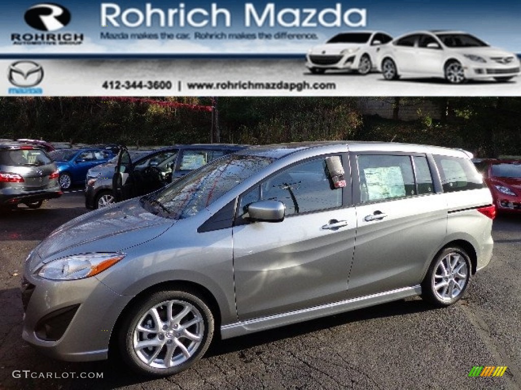 2012 MAZDA5 Grand Touring - Liquid Silver Metallic / Black photo #1