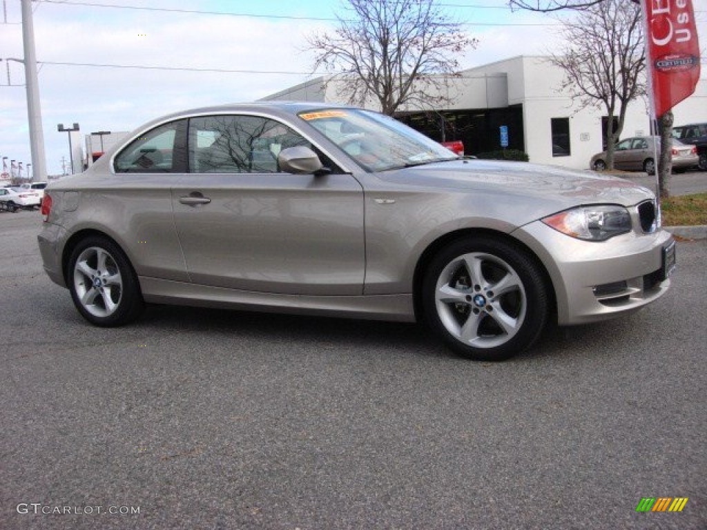 2011 1 Series 128i Coupe - Cashmere Silver Metallic / Taupe photo #2