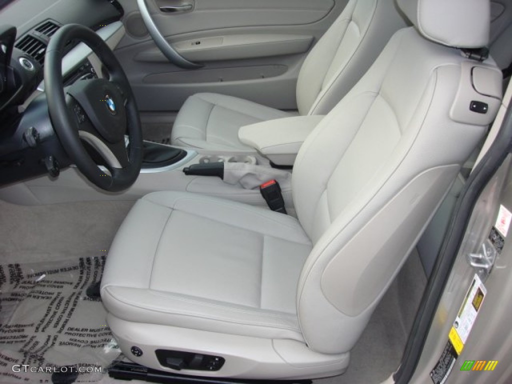 2011 1 Series 128i Coupe - Cashmere Silver Metallic / Taupe photo #10