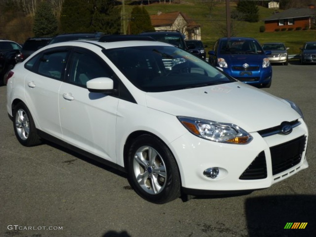 2012 Focus SE Sport Sedan - Oxford White / Two-Tone Sport photo #1