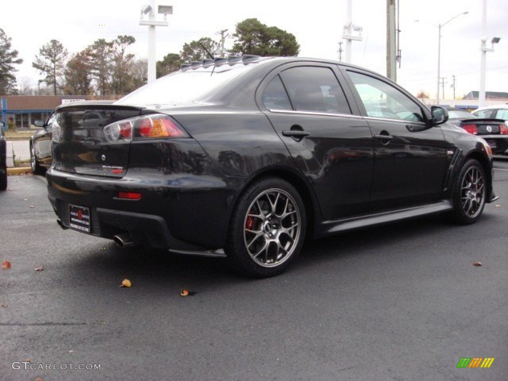 2010 Lancer Evolution MR Touring - Graphite Gray Pearl / Black Leather/Sueded Fabric photo #4