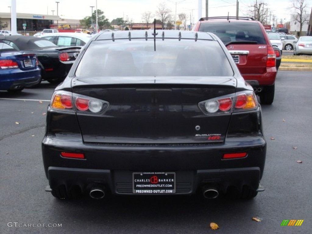 2010 Lancer Evolution MR Touring - Graphite Gray Pearl / Black Leather/Sueded Fabric photo #5