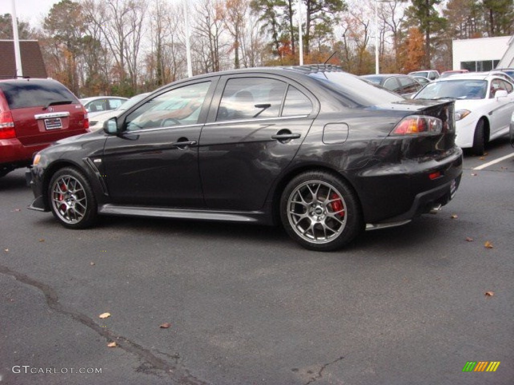 2010 Lancer Evolution MR Touring - Graphite Gray Pearl / Black Leather/Sueded Fabric photo #7