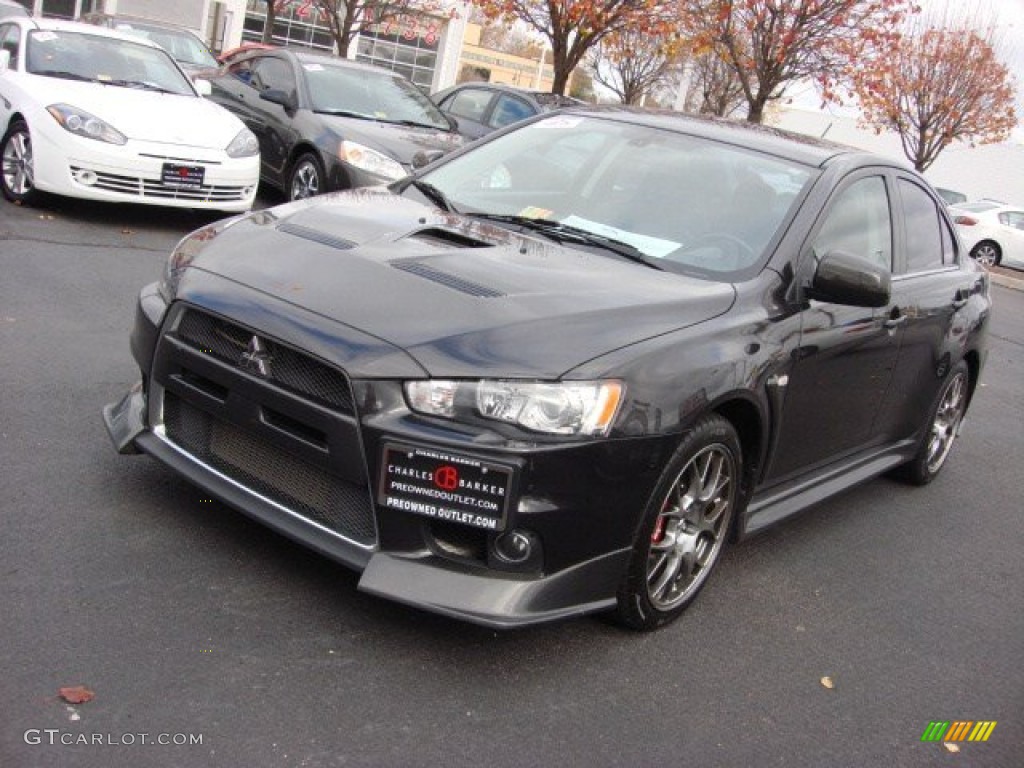2010 Lancer Evolution MR Touring - Graphite Gray Pearl / Black Leather/Sueded Fabric photo #9
