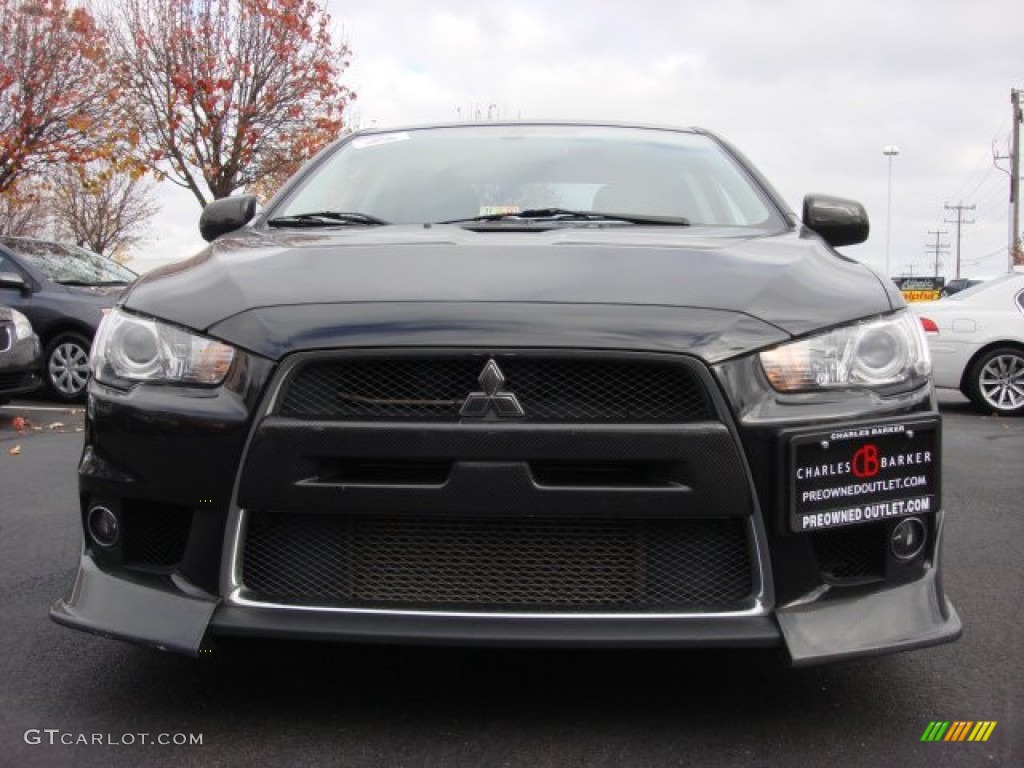 2010 Lancer Evolution MR Touring - Graphite Gray Pearl / Black Leather/Sueded Fabric photo #10