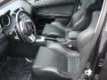 2010 Mitsubishi Lancer Evolution Black Leather/Sueded Fabric Interior Interior Photo