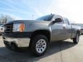 Steel Gray Metallic 2009 GMC Sierra 1500 SLE Extended Cab Exterior