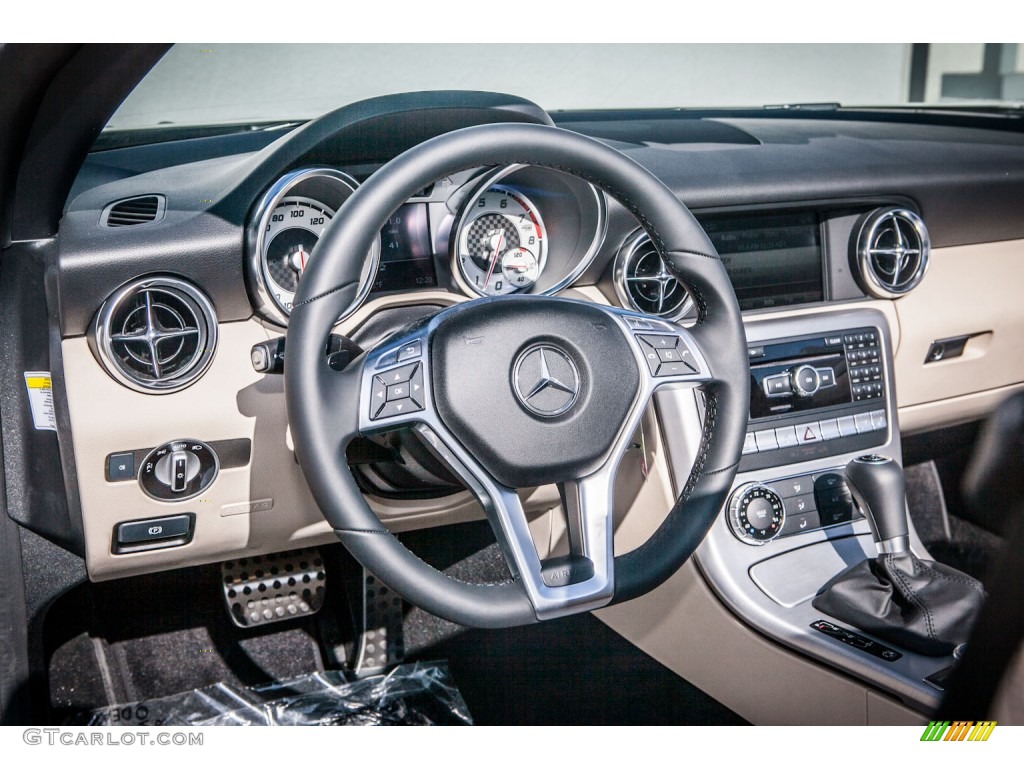 2013 Mercedes-Benz SLK 250 Roadster Sahara Beige Dashboard Photo #74528101