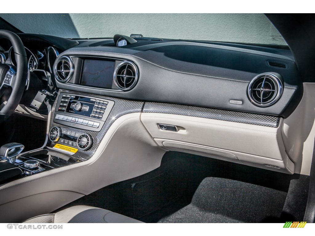 2013 Mercedes-Benz SL 63 AMG Roadster Porcelain/Black Dashboard Photo #74528666