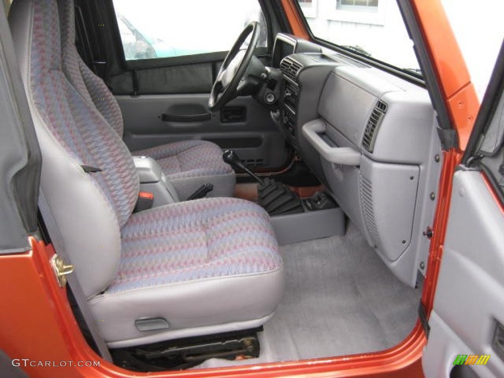 Mist Grey Interior 1998 Jeep Wrangler SE 4x4 Photo #74528983
