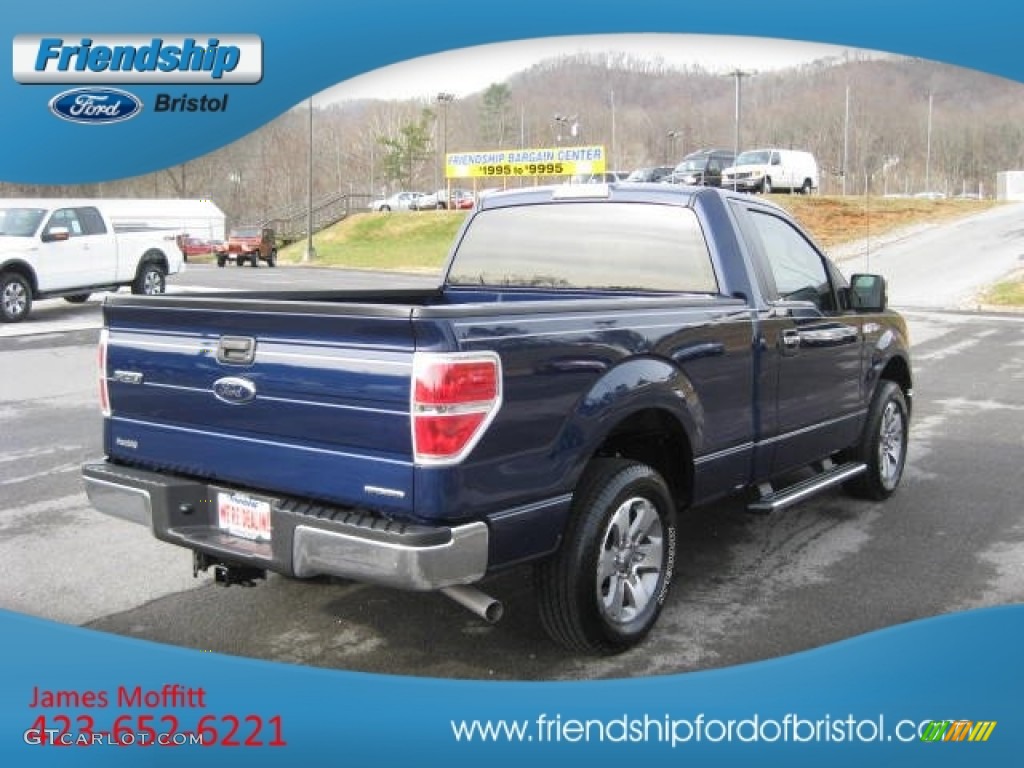 2011 F150 XL Regular Cab - Dark Blue Pearl Metallic / Steel Gray photo #7